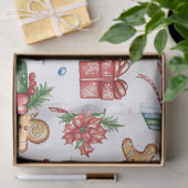 Cute Christmas gingerbread man 薄葉紙 (ギフト)