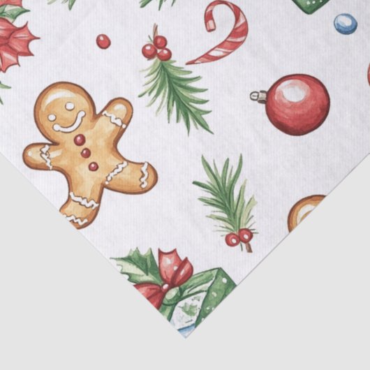 Cute Christmas gingerbread man 薄葉紙 (詳細)