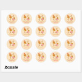 Cute Christmas Gingerbread Personalized Sticker ラウンドシール (シート)