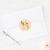 Cute Christmas Gingerbread Personalized Sticker ラウンドシール (封筒)