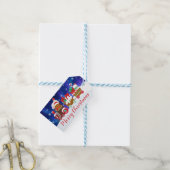 Cute Christmas Gingerbread Train & Presents ギフトタグ (より糸つき)