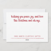 Cute Christmas Gnome シーズンカード (裏面)