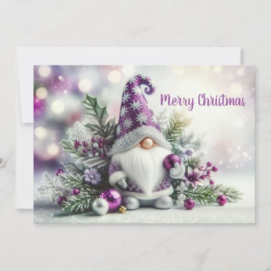 Cute Christmas Gnome シーズンカード (正面)