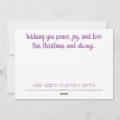 Cute Christmas Gnome シーズンカード (裏面)