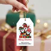 Cute Christmas Gnome Family Personalized  ギフトタグ