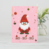Cute Christmas Gnome Holiday Card シーズンカード (スタンド正面)