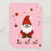 Cute Christmas Gnome Holiday Card シーズンカード (正面/裏面)