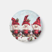 Cute Christmas Gnome Magnet マグネット (正面)