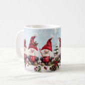 Cute Christmas Gnome Mug コーヒーマグカップ (正面左)