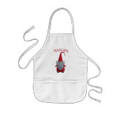 Cute Christmas Gnome Personalized Kids Apron 子供用エプロン (正面)