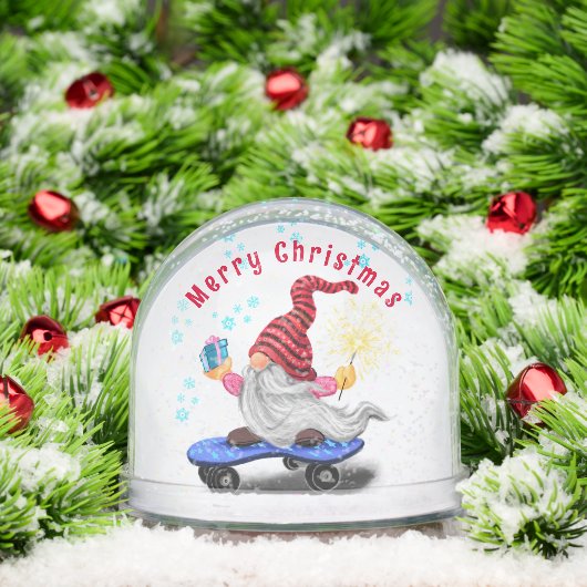 Cute Christmas Gnome Snow Globe (クリスマス)
