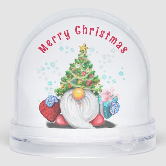Cute Christmas Gnome Snow Globe (裏面)