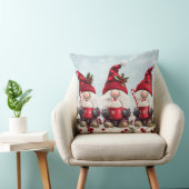 Cute Christmas Gnome Throw Pillow クッション (椅子)