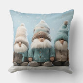 Cute Christmas Gnome Throw Pillow クッション (正面)
