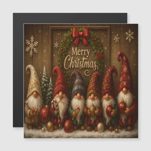 Cute Christmas Gnomes Merry (正面/裏面)