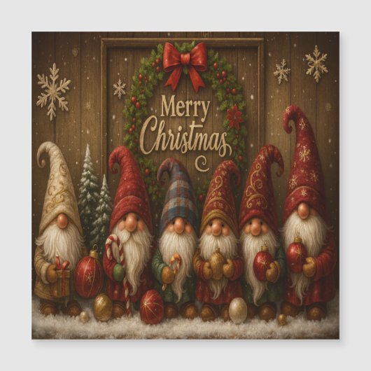 Cute Christmas Gnomes Merry (正面)