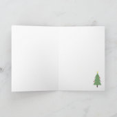 Cute Christmas Greeting Card  - green シーズンカード (内部)