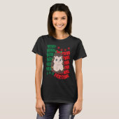 Cute Christmas hedgehog Tシャツ (正面フル)