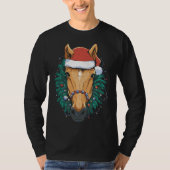 Cute Christmas Horse Tシャツ (正面)