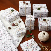 Cute Christmas Icons Seamless Wrapping Paper ラッピングペーパー