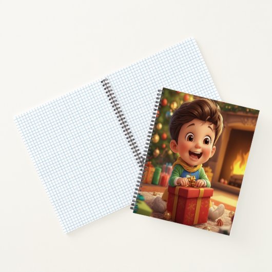 Cute Christmas Kid Gift Notebook ノートブック (内部)