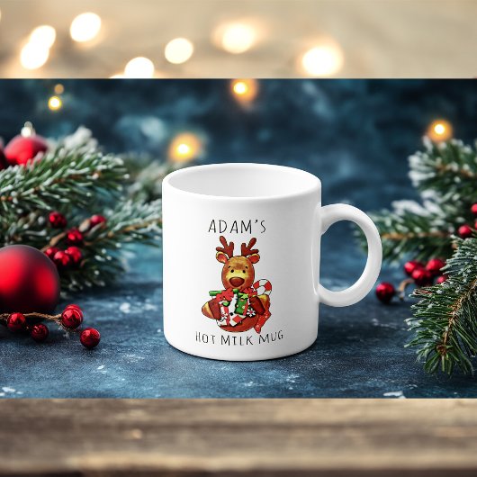 Cute Christmas Kids Reindeer Mug マグカップ