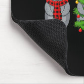 Cute Christmas Manatee Shirt, Holiday Manatee Sant マウスパッド (コーナー)