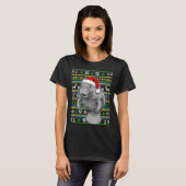 Cute Christmas Manatee Shirt, Manatee Ugly Xmas Sw Tシャツ (正面フル)