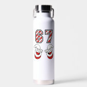 Cute Christmas Meme Six Seven 67 6 7 Holiday ウォーターボトル (正面)