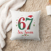 Cute Christmas Meme Six Seven 67 6 7 Holiday クッション (ブランケット)