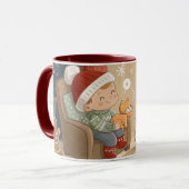 cute christmas mug マグカップ (正面左)