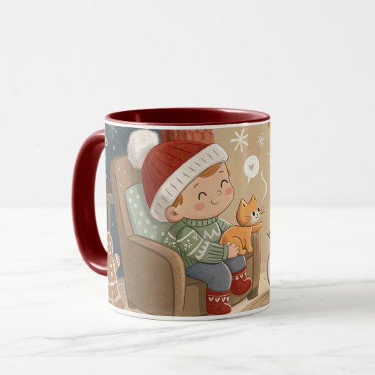 cute christmas mug マグカップ (正面左)