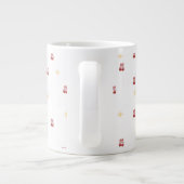 “Cute Christmas Mug with Red Bow Wreath" ジャンボコーヒーマグカップ (裏面)