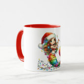 Cute Christmas Mugs for Kids – Festive Holiday Dri マグカップ (正面左)