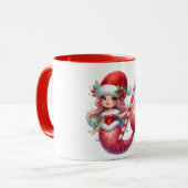 Cute Christmas Mugs for Kids – Festive Holiday Dri マグカップ (正面左)