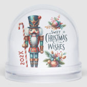 Cute Christmas Nutcracker  Snow Globes (正面)