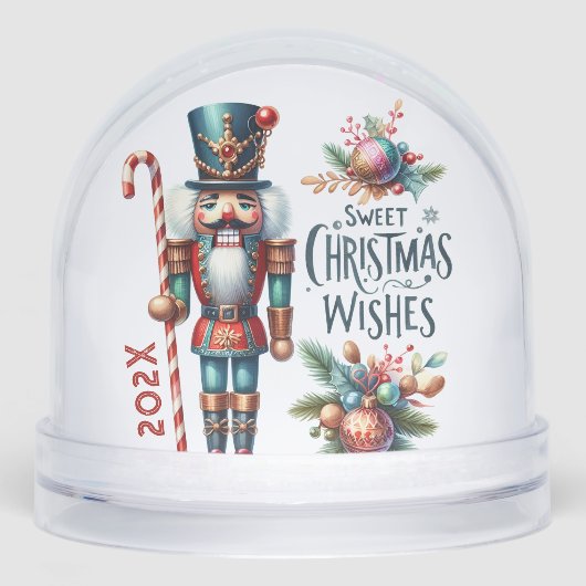 Cute Christmas Nutcracker  Snow Globes (正面)