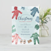 Cute Christmas Pajama Party 招待状 (スタンド正面)