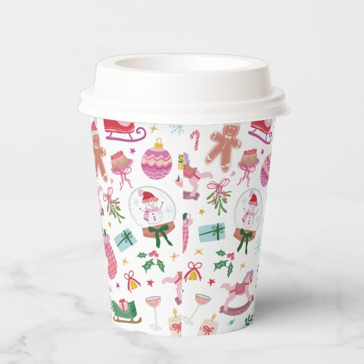 Cute Christmas Paper Cups 紙コップ (右)