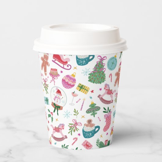 Cute Christmas Paper Cups 紙コップ (正面)