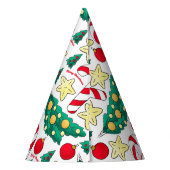 Cute Christmas Pattern Party Hat パーティーハット (裏面)