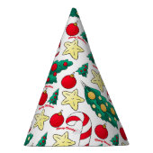 Cute Christmas Pattern Party Hat パーティーハット (右)