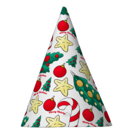Cute Christmas Pattern Party Hat パーティーハット