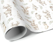 Cute Christmas Pattern Wrapping Paper Roll    ラッピングペーパー (ロールコーナー)