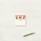 Cute Christmas Personalized Sticky Notes ポストイット (デスク上)