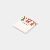 Cute Christmas Personalized Sticky Notes ポストイット (アングル)