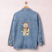 Cute Christmas Polar Bear Denim Jacket  デニムジャケット (ハンガー)