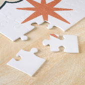 Cute Christmas Polar Bear Scandinavian Winter  ジグソーパズル (側面)