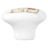 Cute Christmas Polar Bear Scandinavian Winter  セラミックノブ (側面)