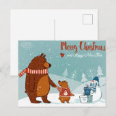Cute Christmas Postcard ポストカード (正面/裏面)